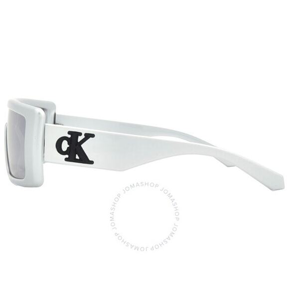 💎✨NEW✨💎NWT Calvin Klein Silver Browline Unisex Sunglasses - Picture 4 of 4